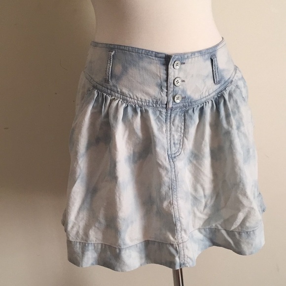 Retro American Eagle Outfitters Chambray Skirt 80s - Picture 3 of 8